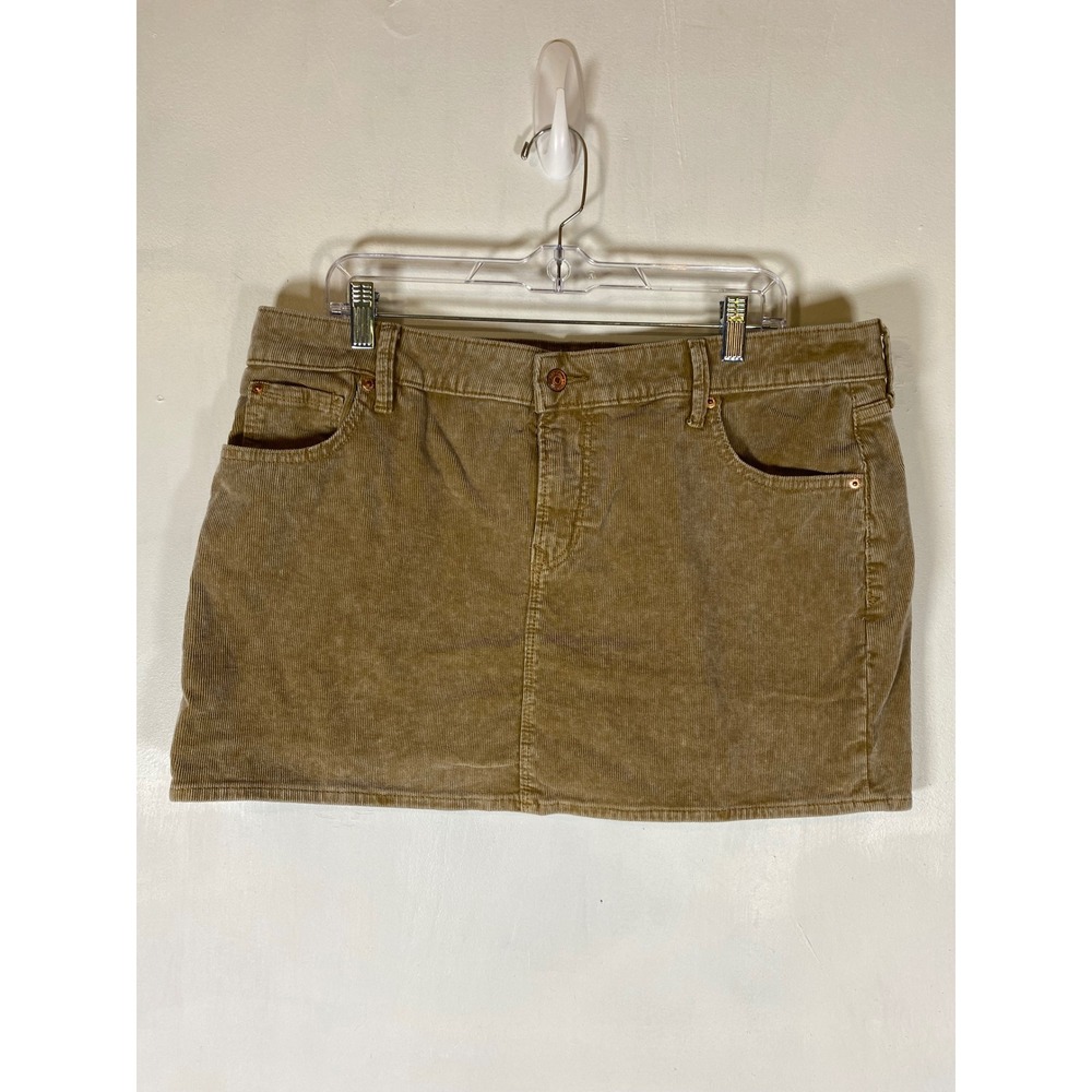 Gap Brown Corduroy Mini Skirt Size 33/16 Y2K 90s Academia Casual Preppy